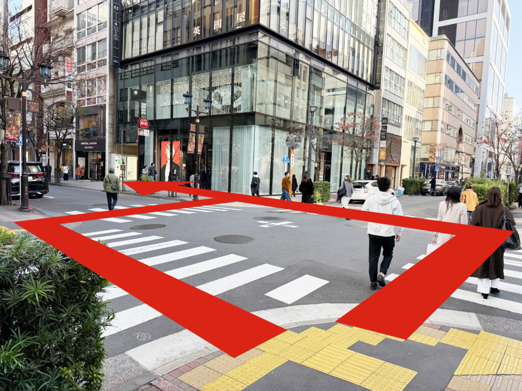 銀座駅からの経路2