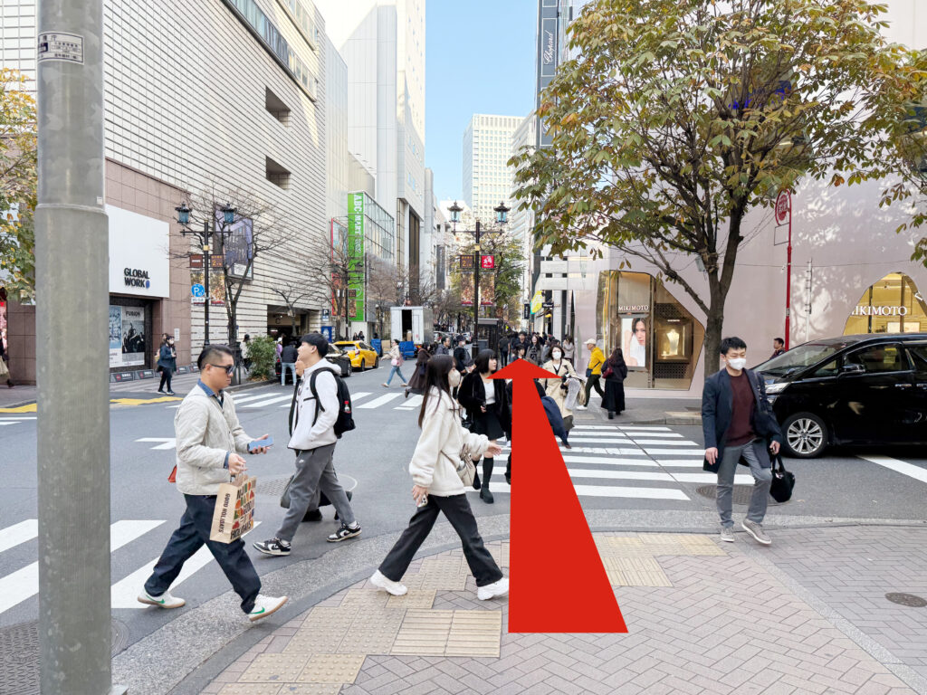 銀座駅からの経路4